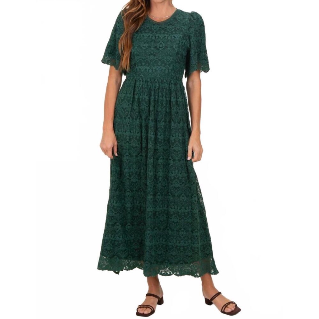 New Tea N Rose Thorpe Dress In Green